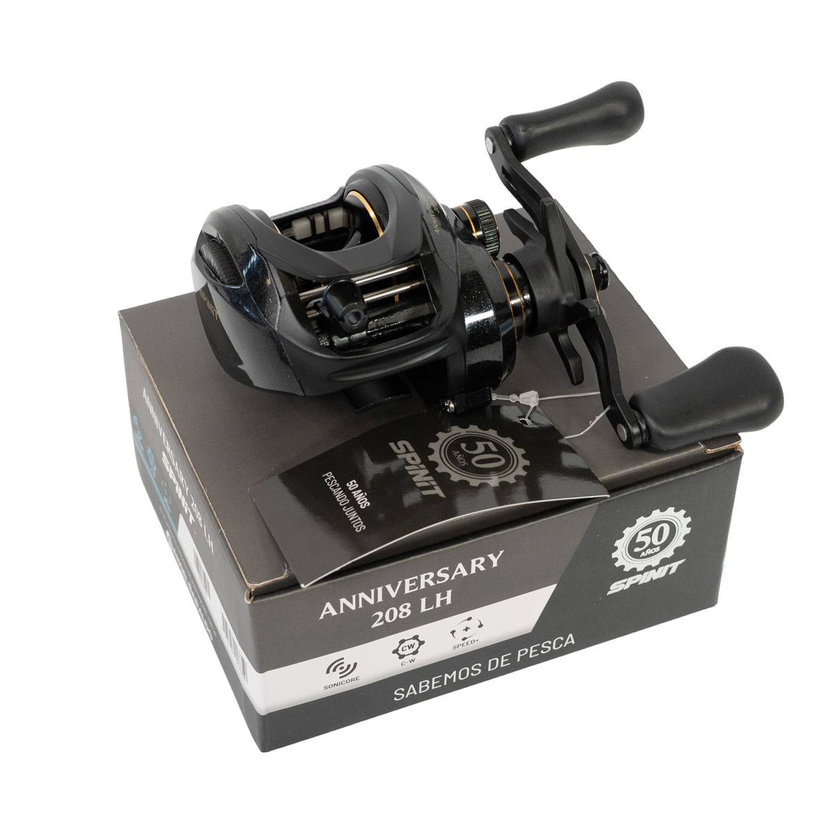 Reel Rotativo Spinit Anniversary 208 izquierdo 7.2:1 8kg Freno ...