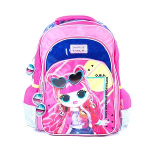 Mochila Escolar Espalda 17" LOL OMG Metallic Glitter