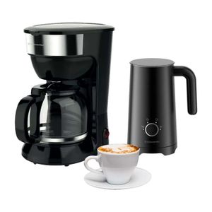 Combo Cafetera De Filtro 1,5lts y Espumador Leche 600w Daihatsu Negro