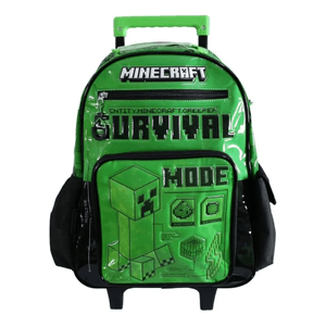Cresko Mochila Carro Minecraft Craft 16p Mi190 Verde
