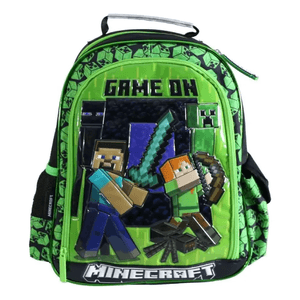Cresko Mochila Espalda Minecraft 14p Mi086 Verde