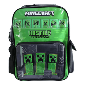 Cresko Mochila Espalda Minecraft Go 18p  Verde