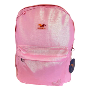 Mochila Espalda Escolar Con Brillos Sl1907 Shine Fucsia