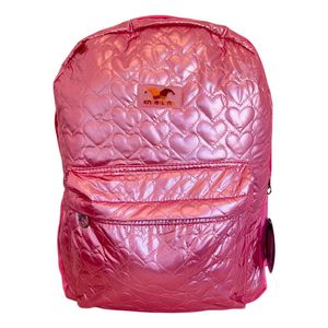 Mochila Espalda Escolar Puffy Corazon Sl1903f Kinderland Fucsia