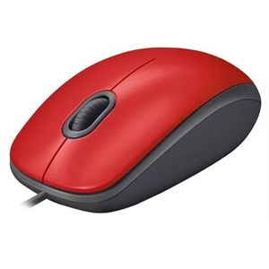 Mouse Optico Logitech M110 Silencioso Usb Ambidiestro PC Rojo