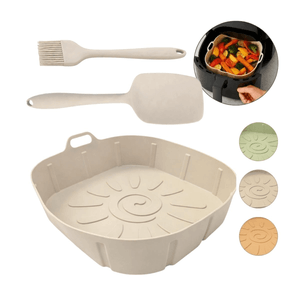 Set Silicona Molde Cuadrado + utensilios