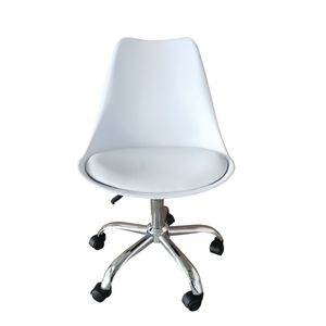 Silla De Escritorio Oficina Holanda Base Acero Cromado - Rex