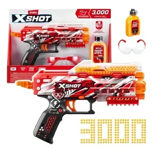 Pistola Hidrogel Con Lentes - Hyper Gel Stinger 3000 Xshot Rojo
