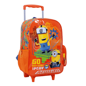 Mochila Carro Minions 16” Gamer Naranja