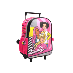 Mochila Barbie Carro 12 Pulgadas Amigas Fucsia