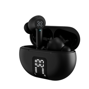 AURICULAR KLIPXTREME EDGEBUDS CANC SONIDO C/ IND LED  22HS  TWS IPX4 NEGRO  (KTE-755BK)
