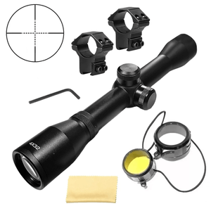 Mira Telescopica 4x32 Rifle Aire Comprimido Anillas Incl.