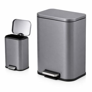 Cesto Tacho de Basura 5L Cierre Suave Acero Hogar Actual