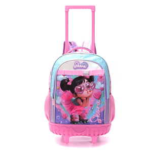 Mochila Con Carrito Skora 18 Pulgadas Happy Nenas Cool