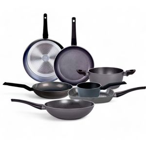 Set Batería de Cocina Antiadher. Tvs Origine 7 Pzs Inducción