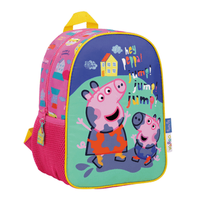 Mochila Espalda Peppa Pig 12” Lodo Rosa