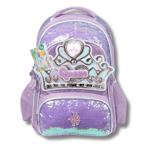 Mochila De Espalda Corona Con Luz Led 18 Pulgadas Footy Lila