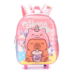 Mochila Con Carrito 12 Pulgadas Skora Capibara