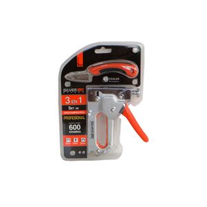 Engrampadora Metálica Uso Intensivo 3 en 1 Silver Shadow Rex