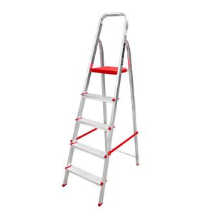 Escalera Doméstica Aluminio Tijera 5 Esc 120kg Botafogo Rex