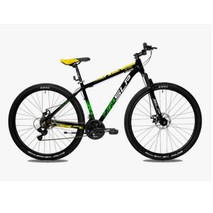 Bicicleta Mtb Rodado 29 Slp 10 Pro T20 21v Shimano Negro con amarillo