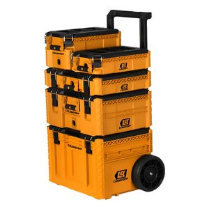 Carro Herramientas 5 Cajas Apilable Lusqtoff Lchp6-8 120kg Naranja