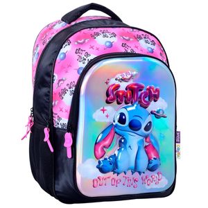 Mochila De Espalda 17 Pulgadas Stitch Cute 3D Negro