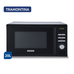 Microondas Digital 20 Litros Negro Tramontina Glass Cook 20l Mcdi