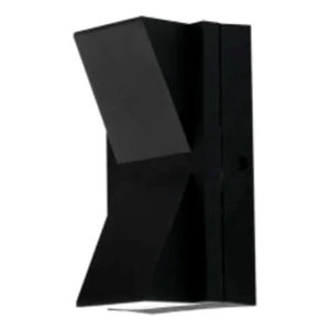 Aplique Pared Exterior 12w Negro Foc 2 Ip65 Blanco Dinamico