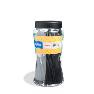 Juego De Cubiertos 20 Piezas Itaparica Negro Brinox 6000/717