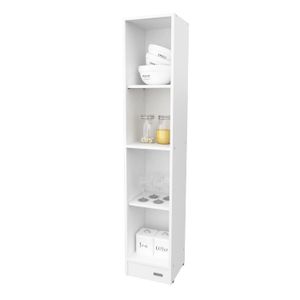 Mueble Organizador Mosconi 1,50m Columna Estantes Blanco