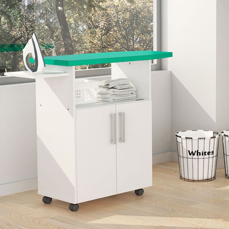 Mueble De Hogar Organizador De Planchado 1,10 Mts Makenna  XP110 Blanco