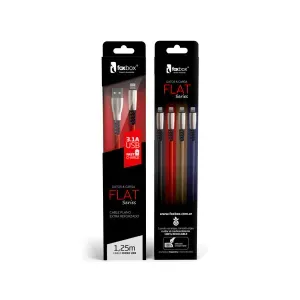 Cable Foxbox Flat Tipo C Rojo