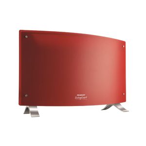 Vitroconvector Peabody Pe-Vqm20R Rojo Termostato Frente Curvo