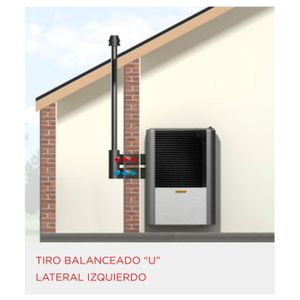 CALEFACTOR COPPENS TBU 4000 Kcal PELTRE ACERO S/IZQUIERDA