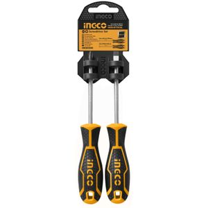 Juego De Destornilladores (2Pcs) Punta Imantada Ingco HKSD0248