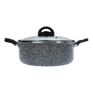 Olla Cacerola 24 Cm Antiadherente Tapa Vidrio Templada Aston