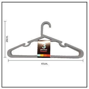Perchas Plasticas Pack x 48 und Reforzadas Compactor Resistente