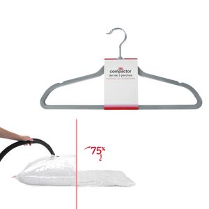 Set X 120 Perchas Terciopelo Ultraliv + Bolsas Vacío Gratis