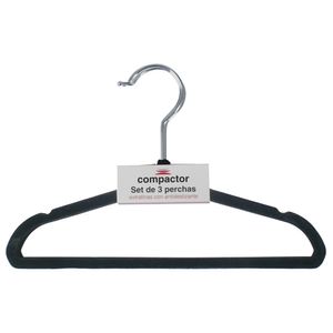 Perchas Slim Terciopelo Infantiles Set X 12 Unidades Ultrali