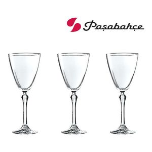 Copa Vaso Copon Agua Vidrio Set X 3 Unid  Queen Pasabahce