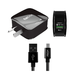 Cargador Foxbox Tipo C Prism QC Negro