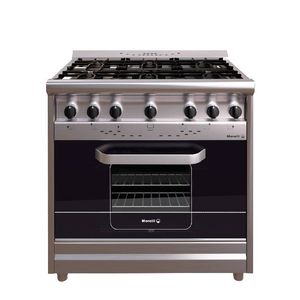 COCINA MORELLI FORZA 900 - VISOR ACINOX REJAS VITRIFICADA ENC ELECT VIDRIO TEMPLADO (18037)