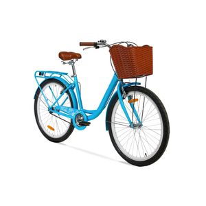 Bicicleta Topmega Lux Rodado 26 de Paseo 1Vel. Celeste 1007556