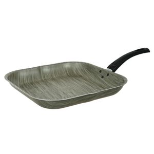 Bifera Acanalada Grill 28 X 28 Cm  Antiadherente Terra Aston