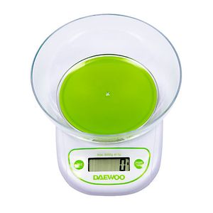 BALANZA DE COCINA DIGITAL CON BOWL DAEWOO