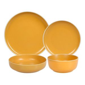 Set X 16 Plato Playo Postre Bowl Ensaladera Porcelana Color