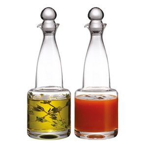 Set Aceitera Vinagrera Cristal Vidrio Botella Nude 250 Ml
