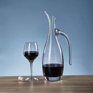 Jarra Decanter Botella Botellon Manija Cristal Nude 1400 Cc