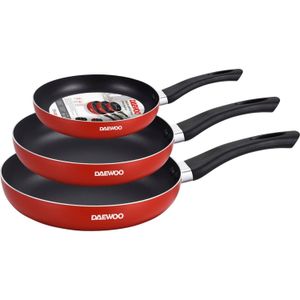 Set de sartenes de 3 Piezas Daewoo